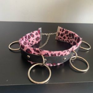 Pink Leopard O-Ring Collar